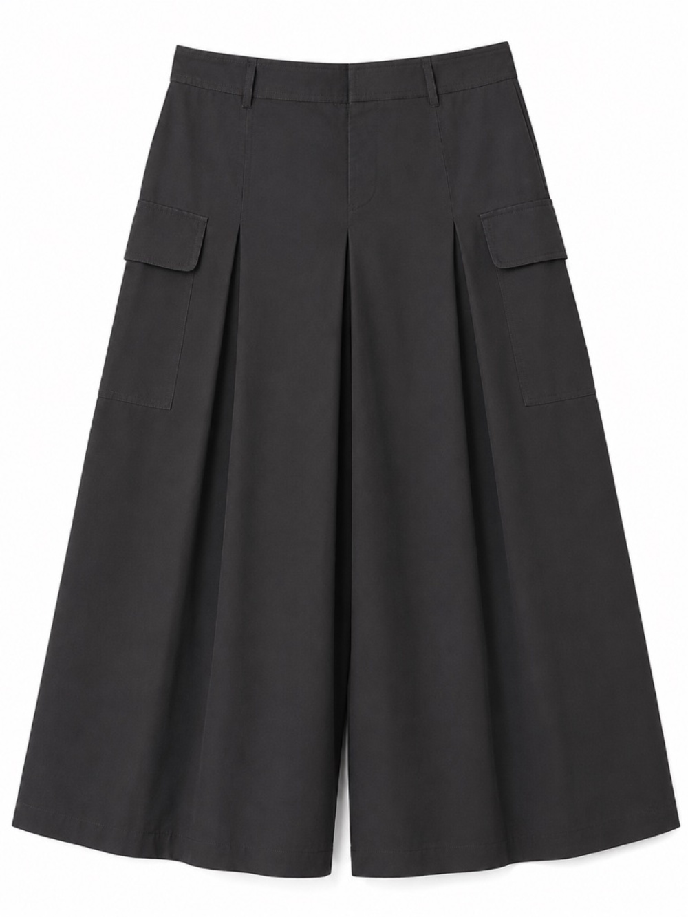Z by Zelda Black Wide-Leg Cargo Pants Lightweight Utility pockets XS